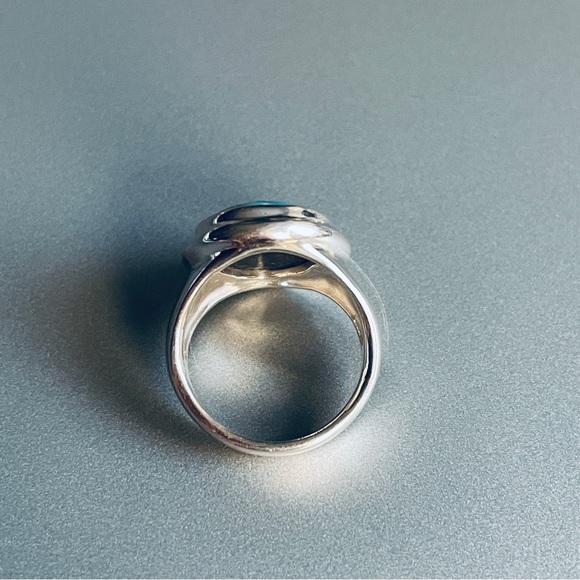 🎉Sold🎉 Carolyn Pollack Relios Turquoise Stone Mosaic Sterling Silver Ring - Picture 8 of 10